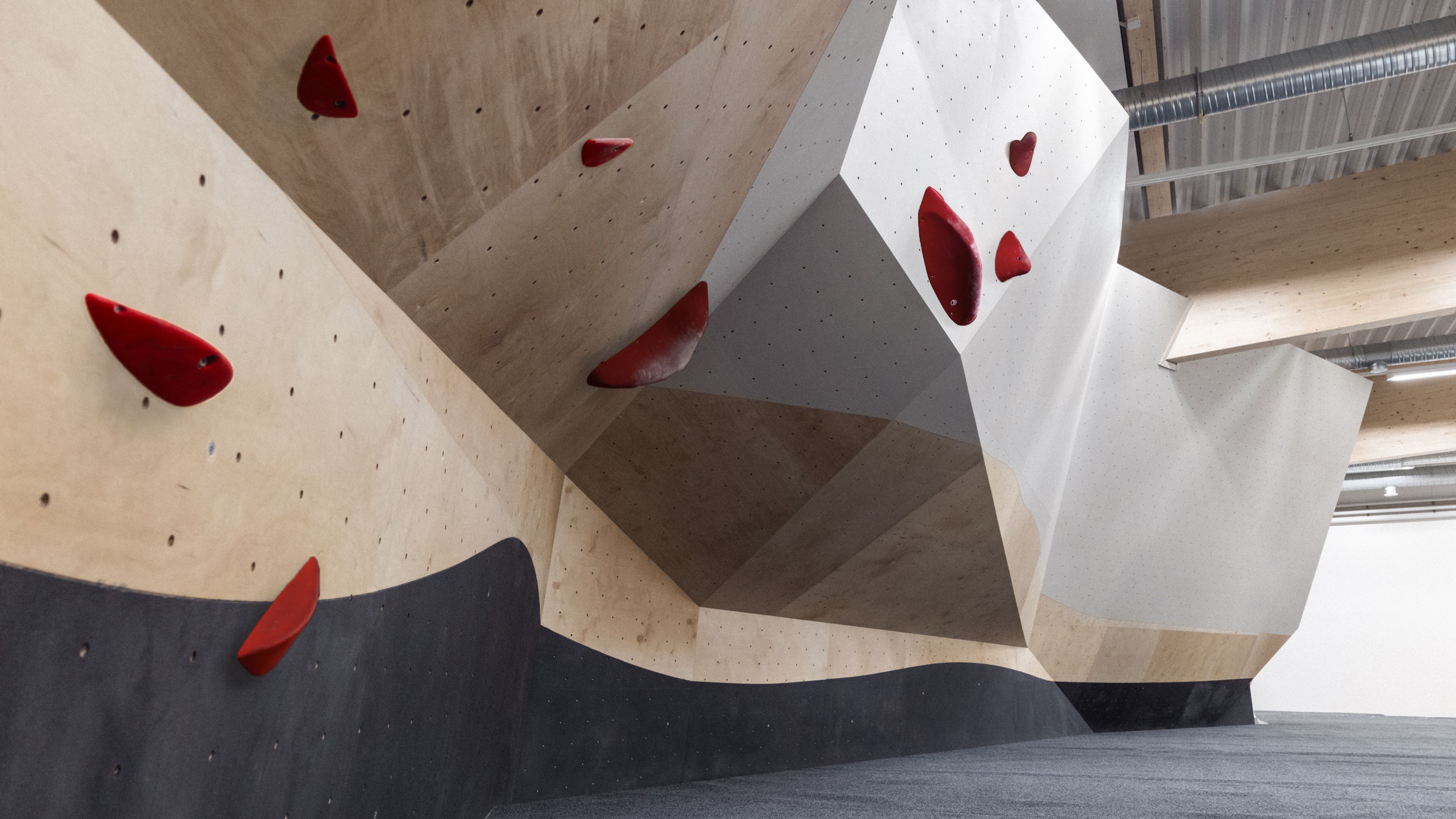 a climbing wall in Väki Climbing and Yoga Center, Rovaniemi, Lapland, Finland