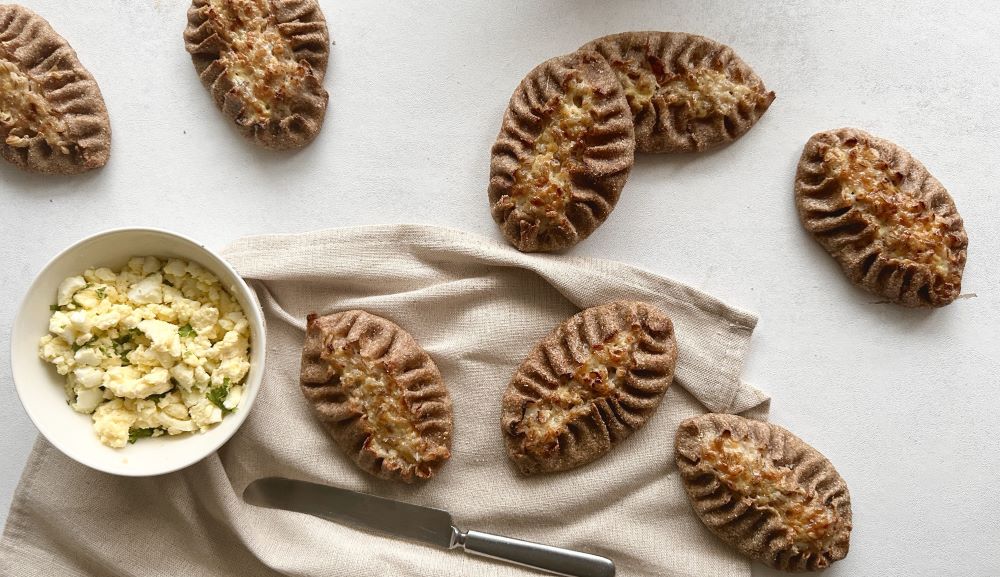 Carelian pies made by Lapin Martat, Rovaniemi, Lapland, Finland