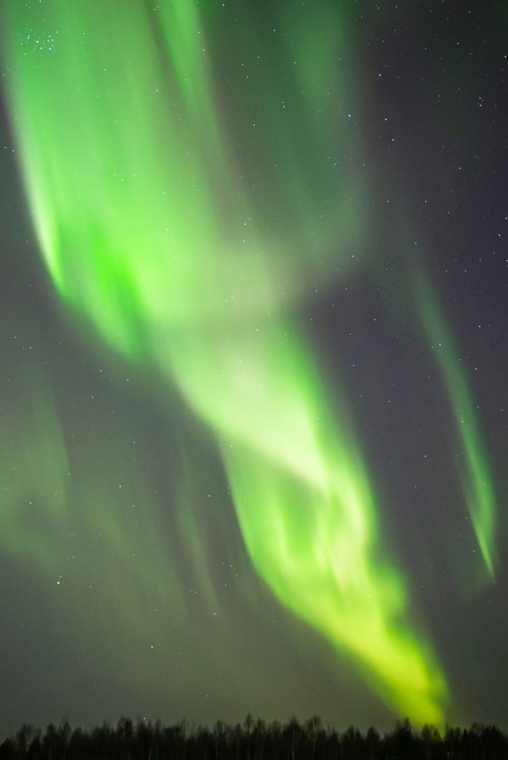 beautiful green Northern Lights