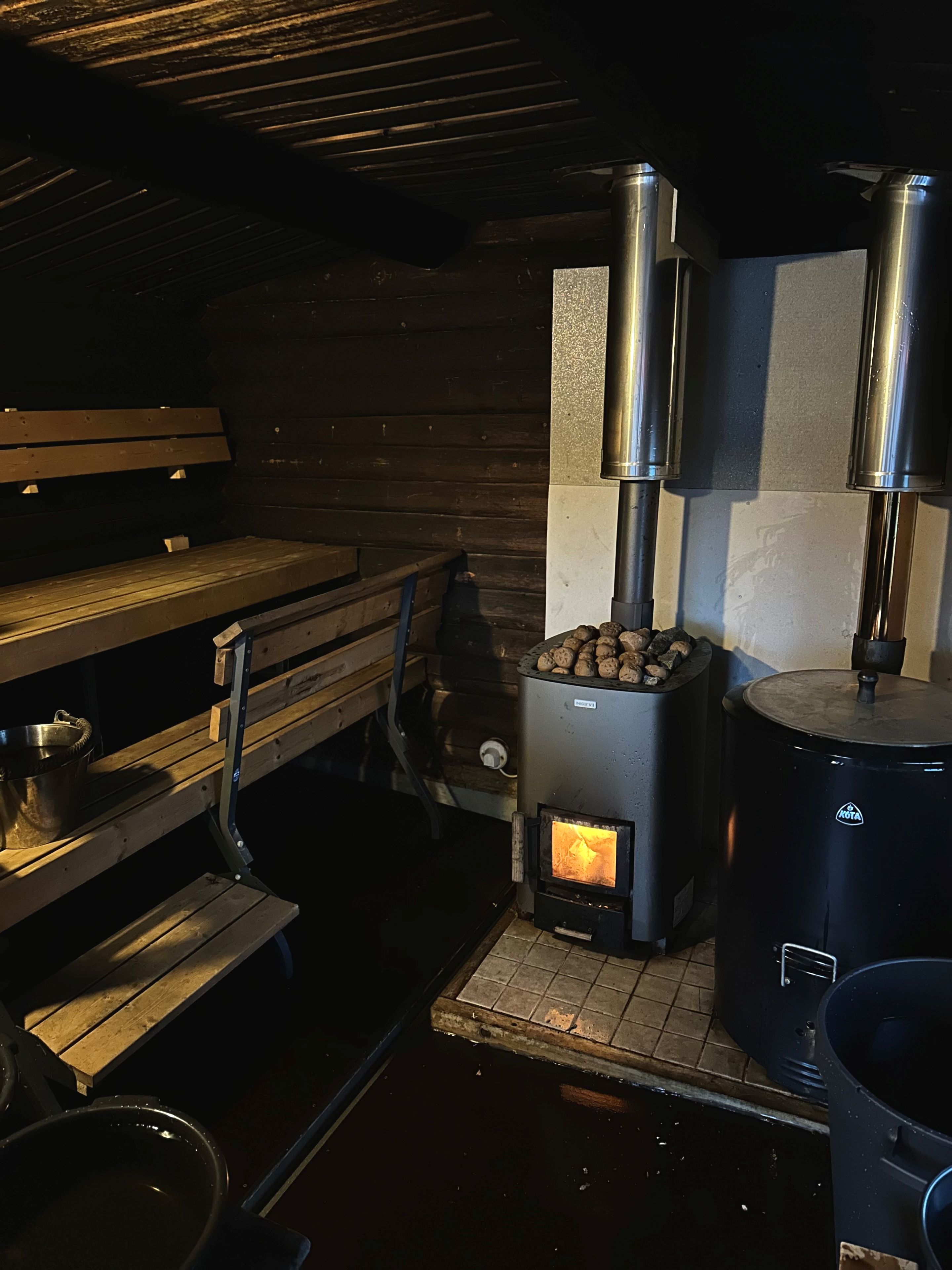 Sauna in Shaman Village, Rovaniemi, Lapland, Finland