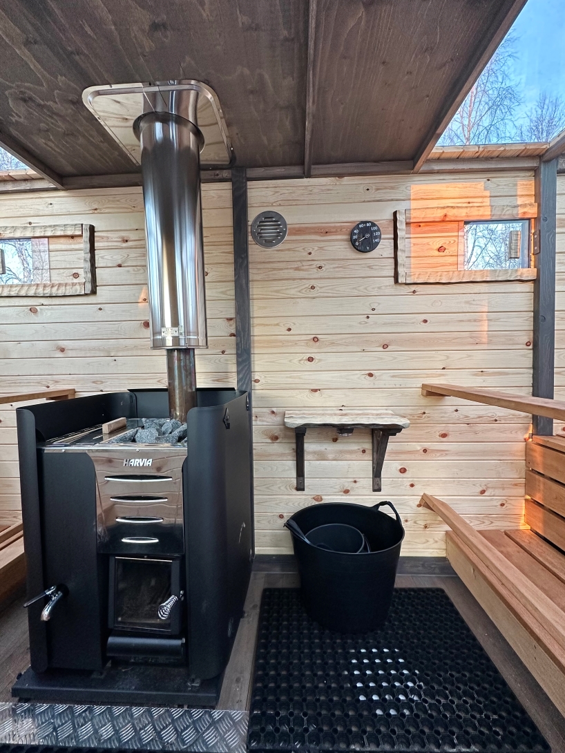 Sauna in Shaman Village, Rovaniemi, Lapland, Finland